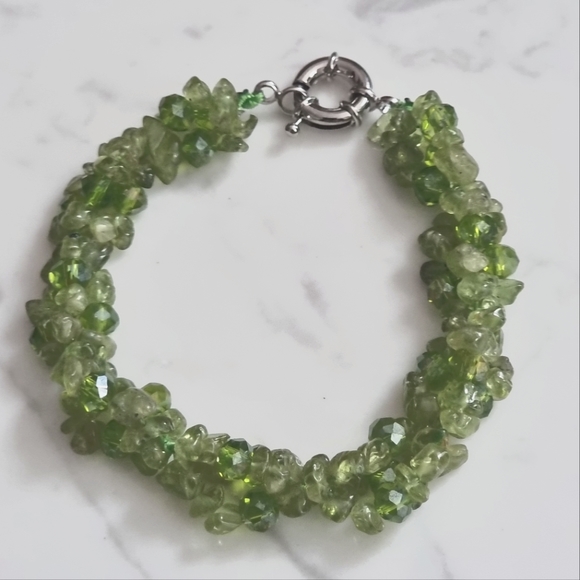 Jewelry - Chunky Peridot Stone Bracelet